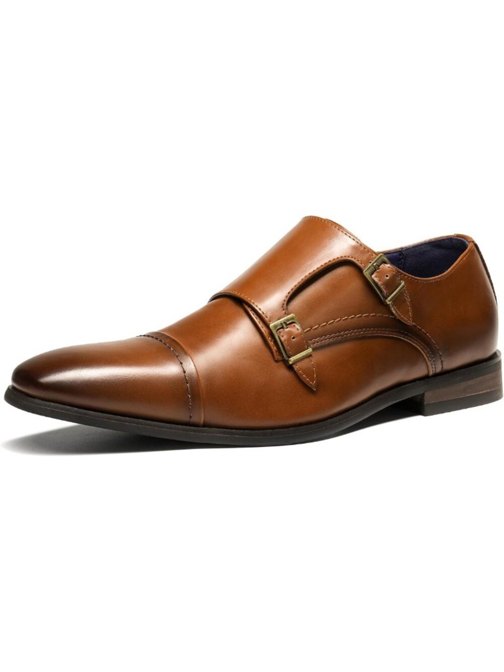 Stylish Men's Monk Strap Dress Shoes - Comfortable Slip-On Loafers for Any